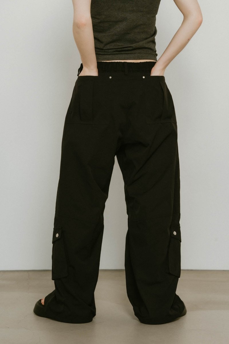 docking nylon pants(unisex)/black - KNUTH MARF