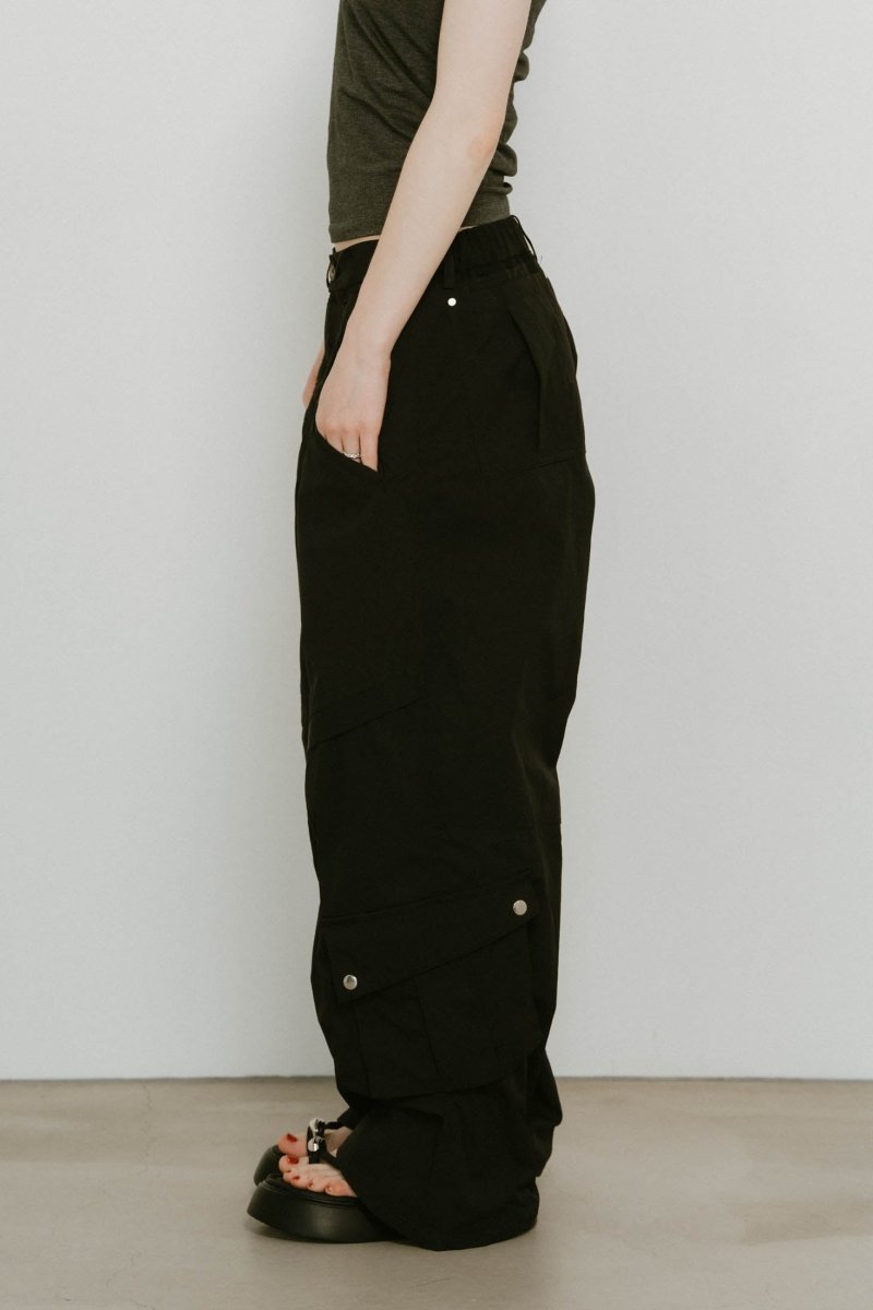 docking nylon pants(unisex)/black - KNUTH MARF