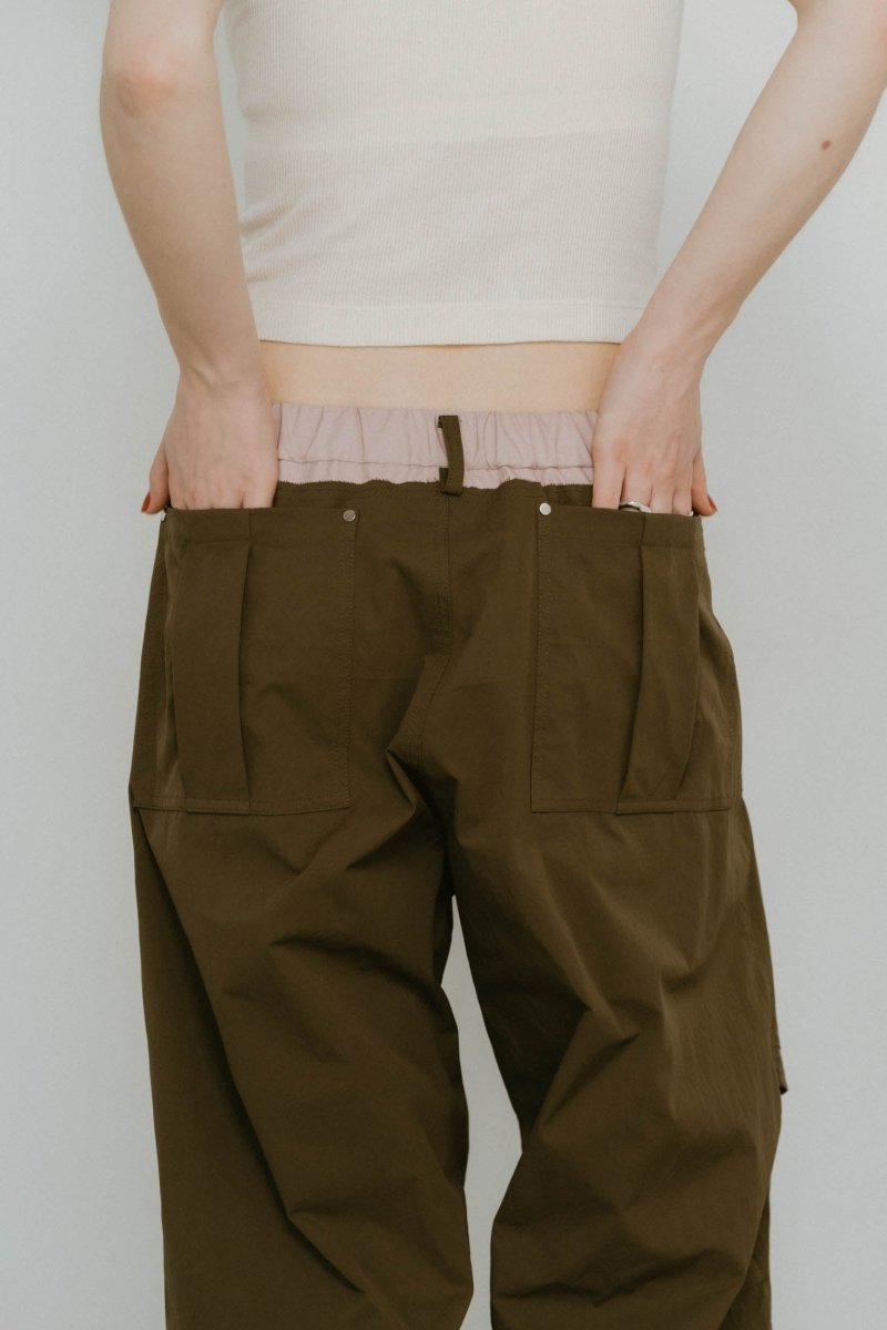 docking nylon pants(unisex)/khaki - KNUTH MARF