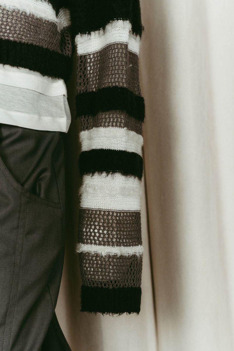 double - faced border knit/black - KNUTH MARF