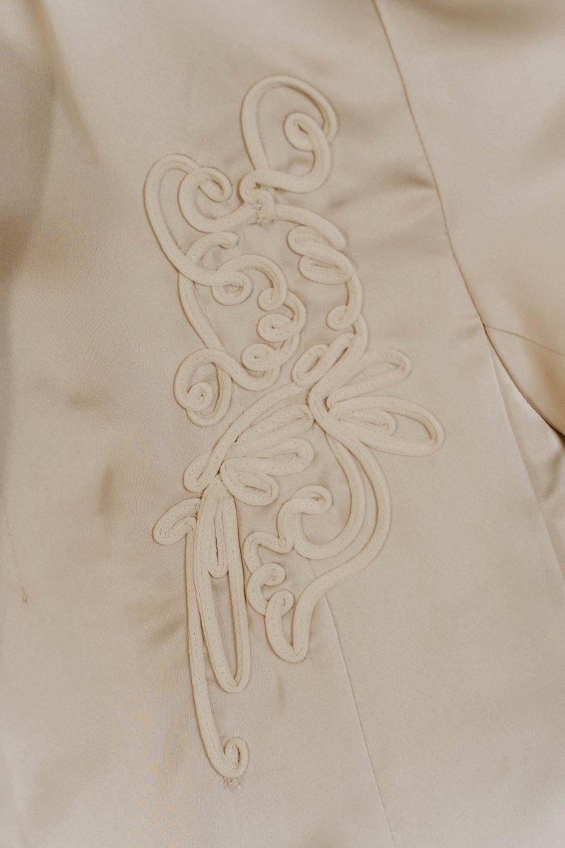embroidered satin jacket/3color - KNUTH MARF