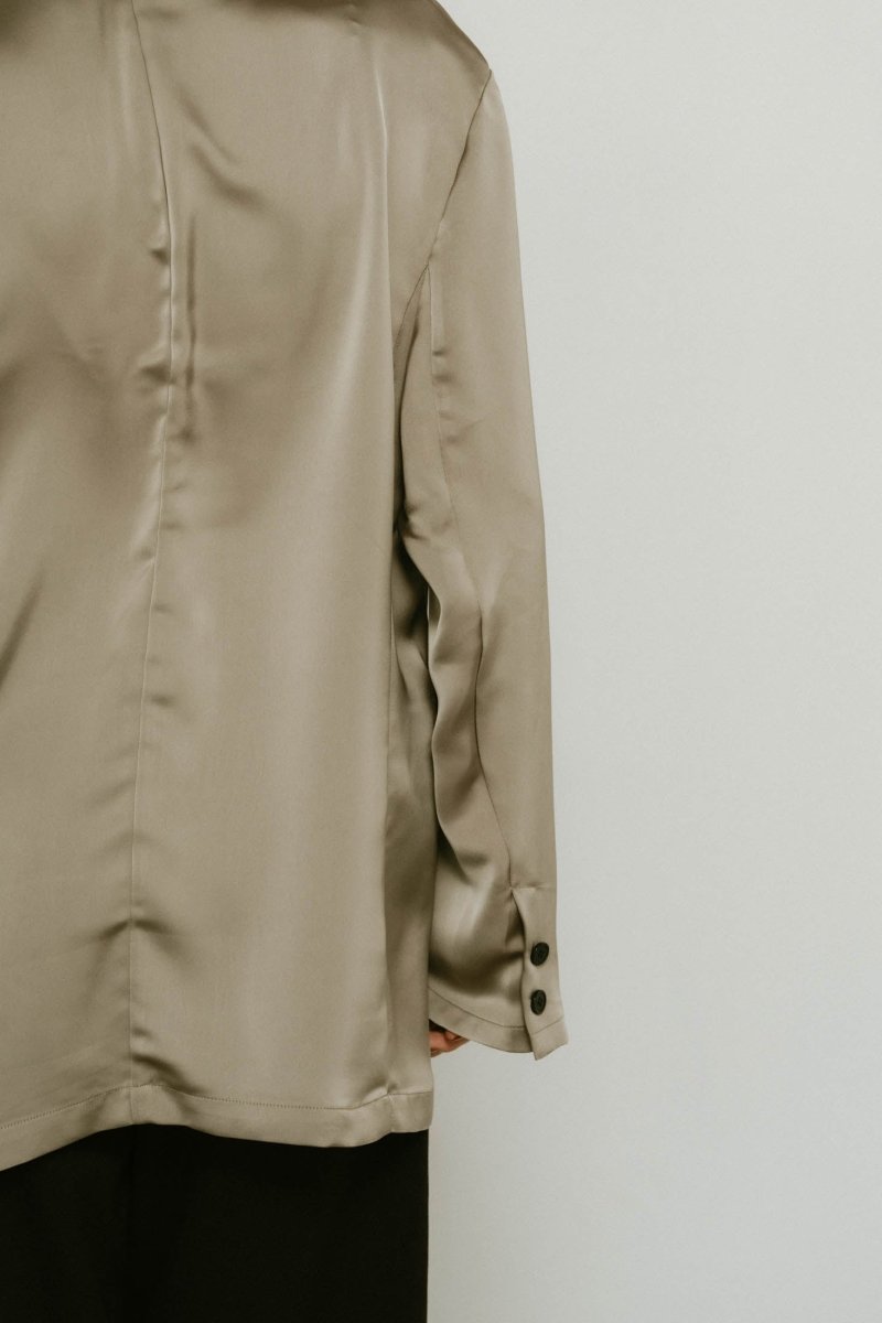 embroidered satin jacket/3color - KNUTH MARF