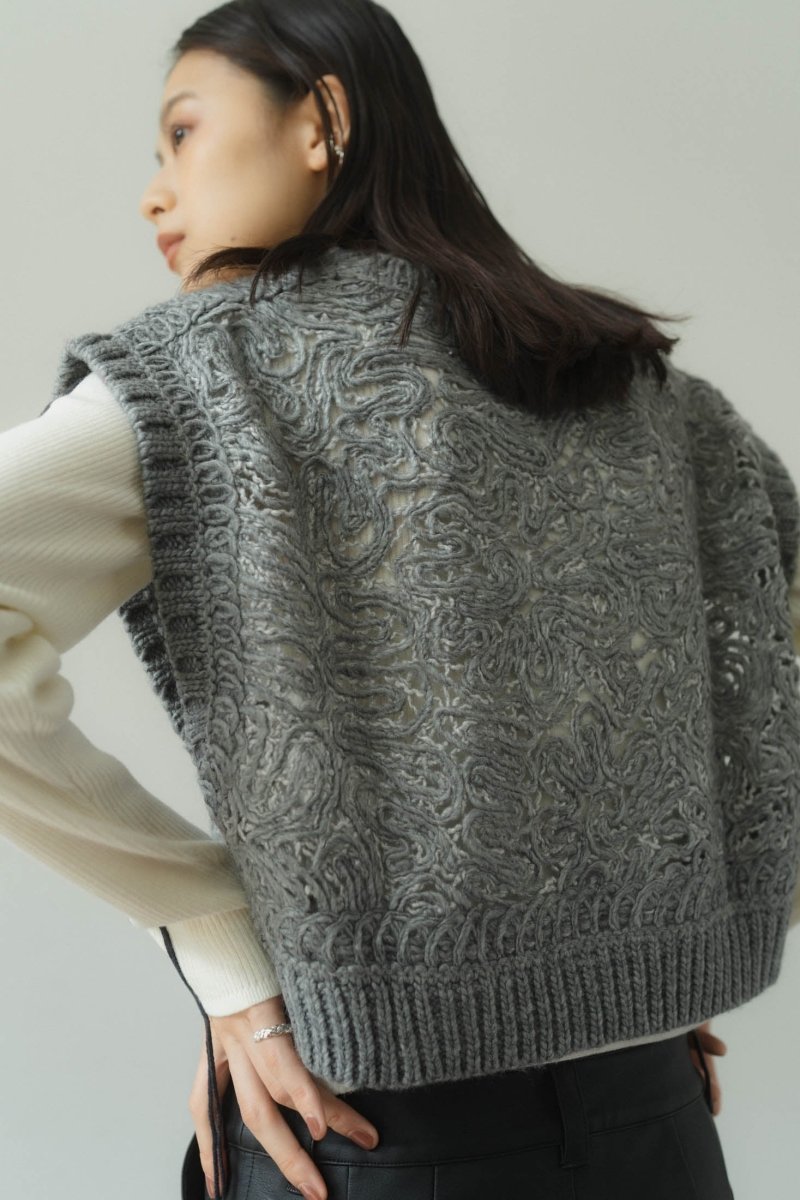embroidery knit best/3color - KNUTH MARF