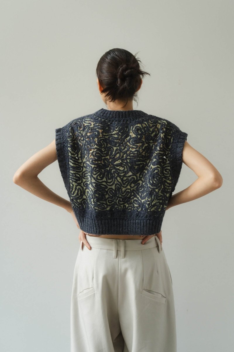 embroidery knit best/3color - KNUTH MARF