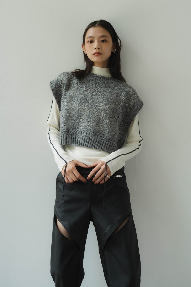 embroidery knit best/3color - KNUTH MARF