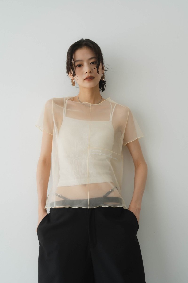 embroidery sheer T/4color - KNUTH MARF