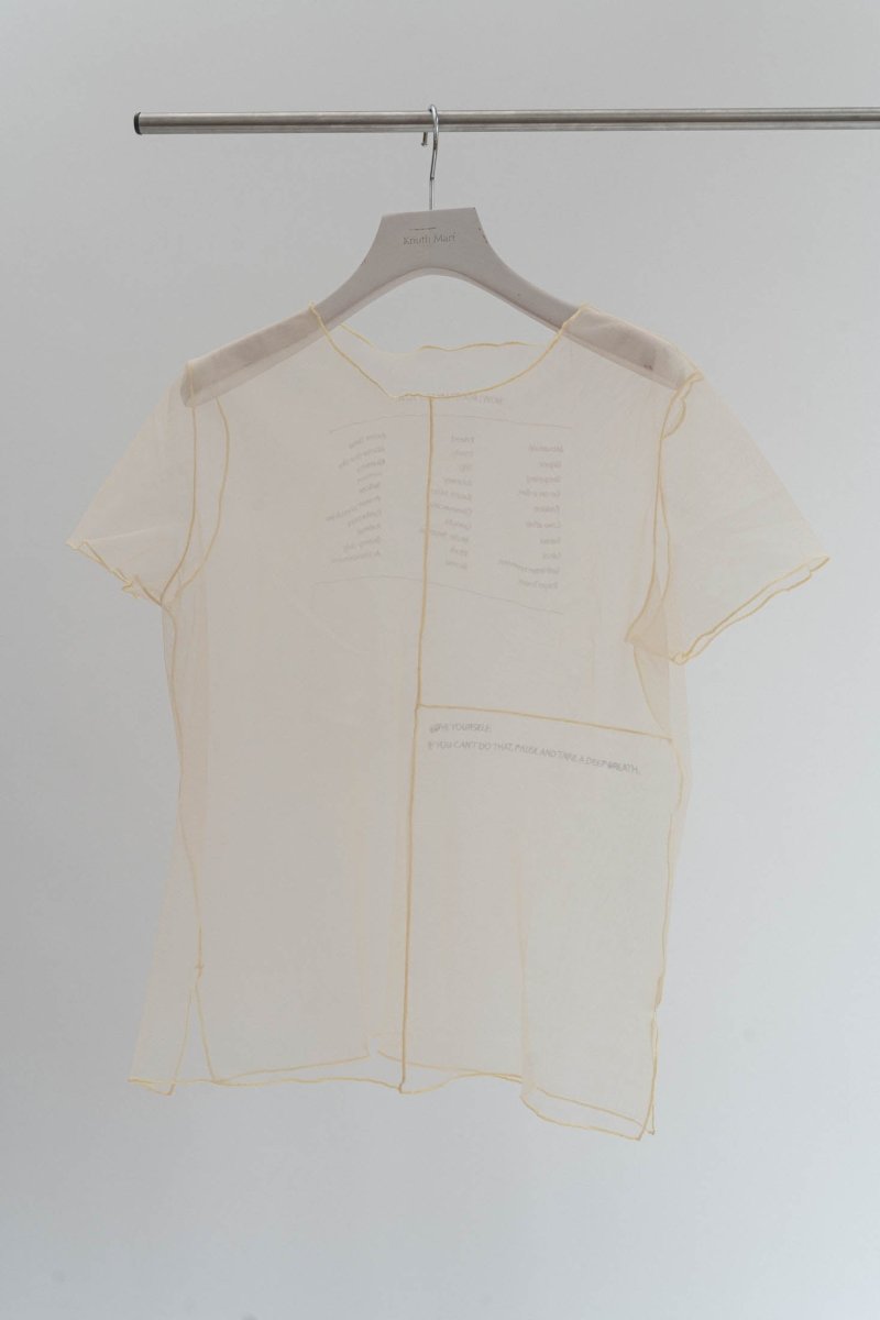 embroidery sheer T/4color - KNUTH MARF