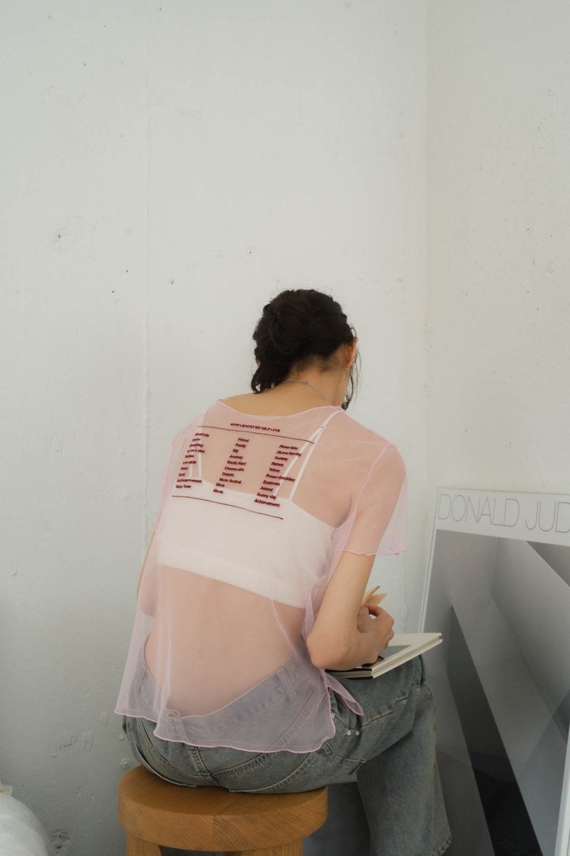 embroidery sheer T/4color - KNUTH MARF