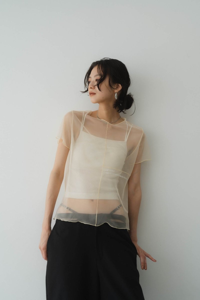 embroidery sheer T/4color - KNUTH MARF