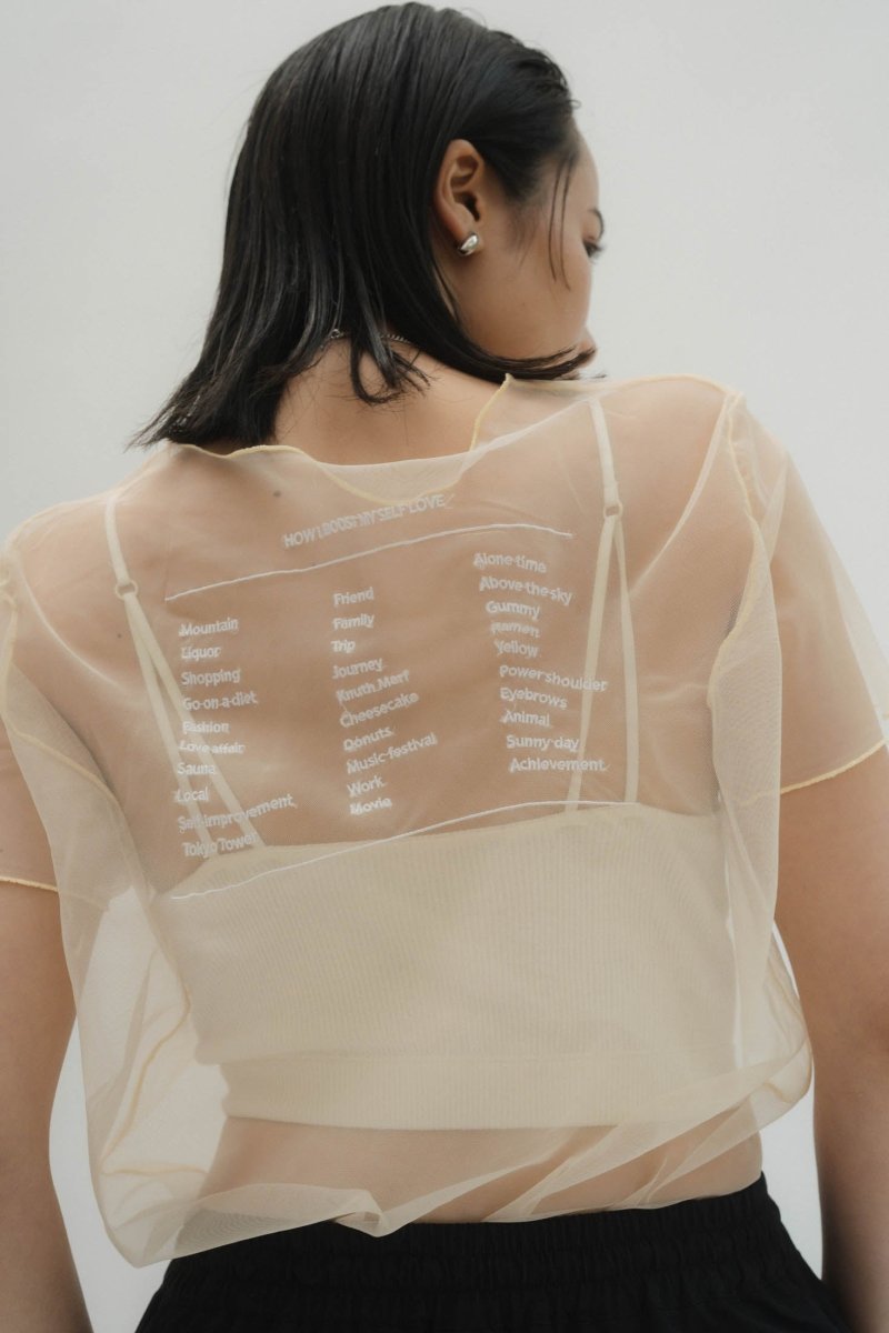 embroidery sheer T/4color - KNUTH MARF