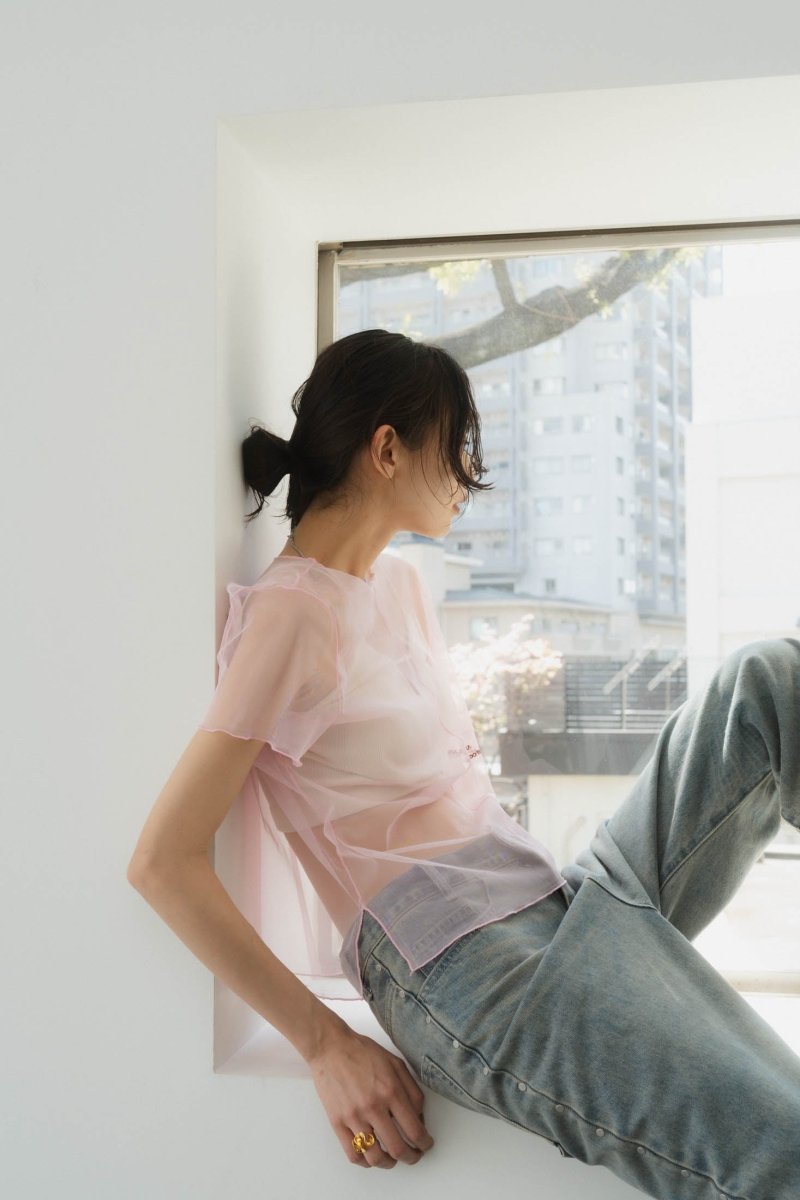 embroidery sheer T/4color - KNUTH MARF