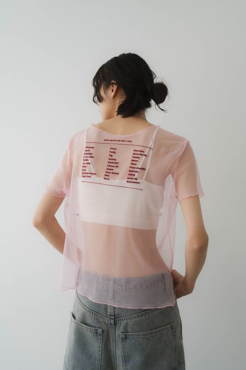 embroidery sheer T/4color - KNUTH MARF