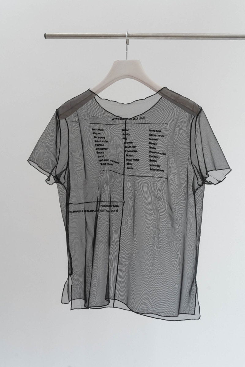 embroidery sheer T/4color - KNUTH MARF