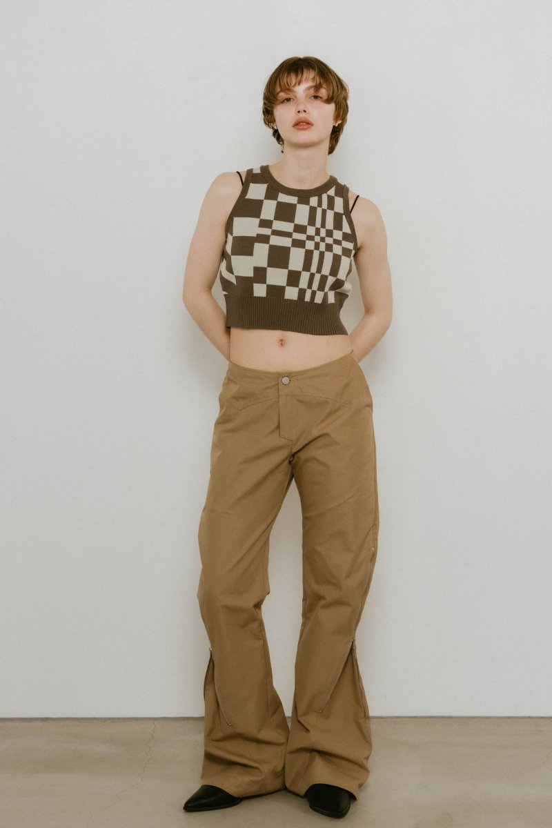 flag marble knit tank3color - KNUTH MARF