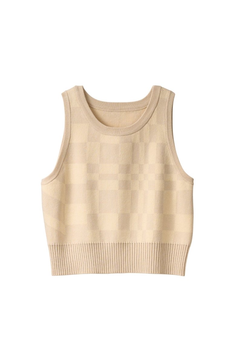 flag marble knit tank3color - KNUTH MARF