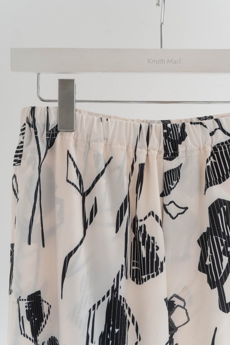 flower print pattern pants/2color - KNUTH MARF