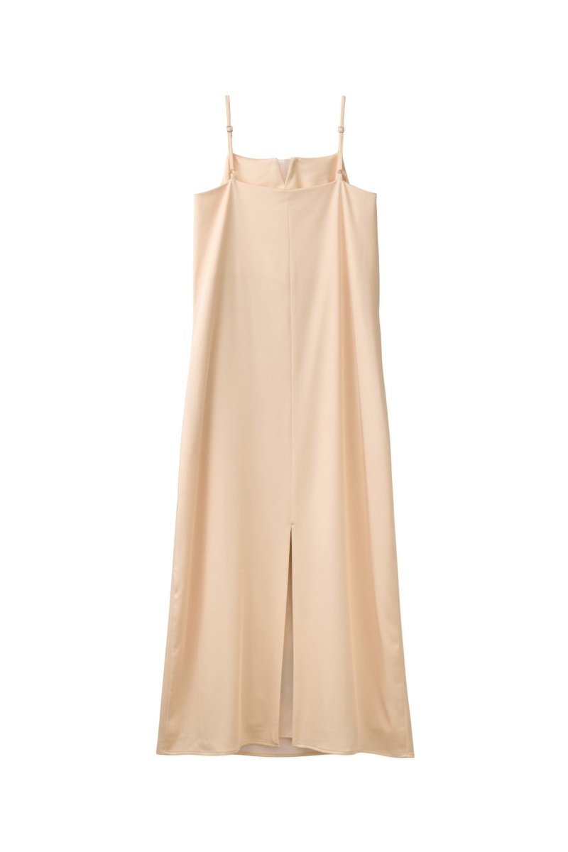 flower print satin dress/yellow - KNUTH MARF