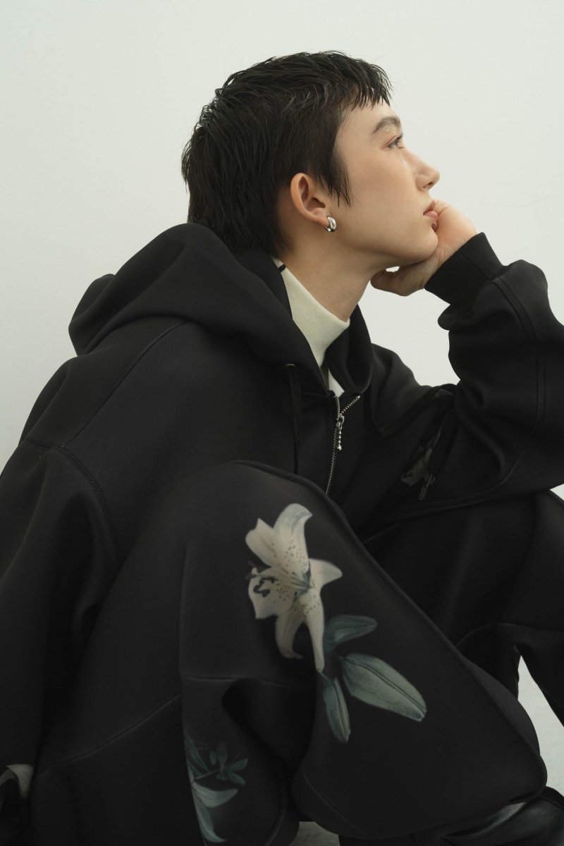 flower punch hoodie(unisex)/2color - KNUTH MARF