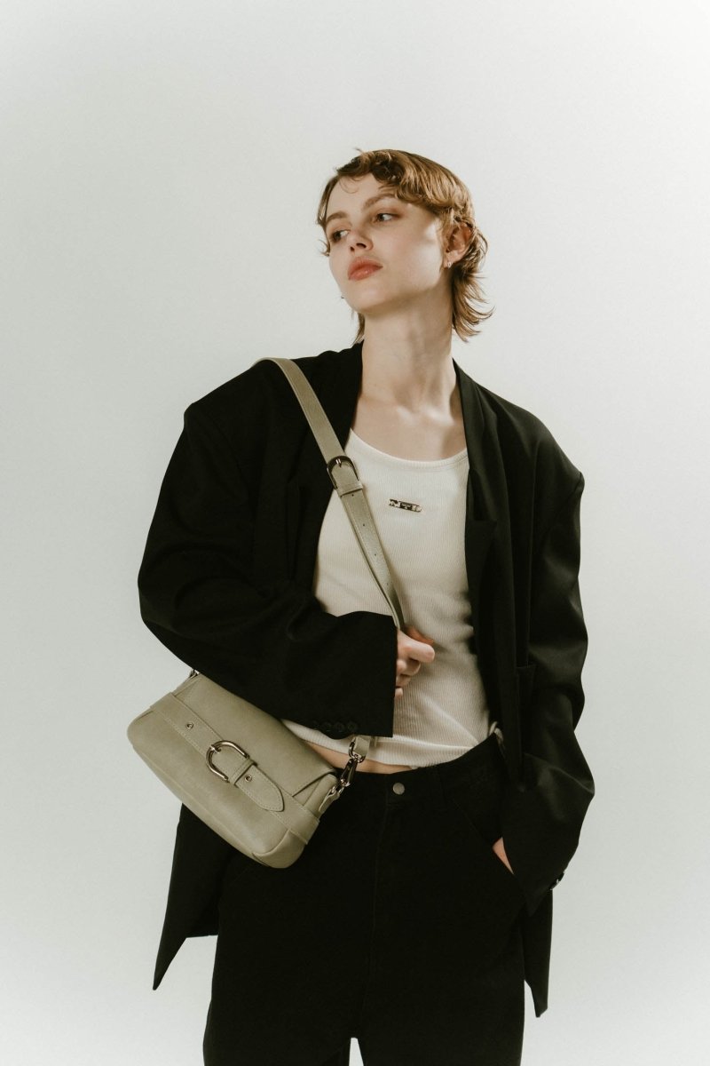 front belt shoulder bag /2color - KNUTH MARF