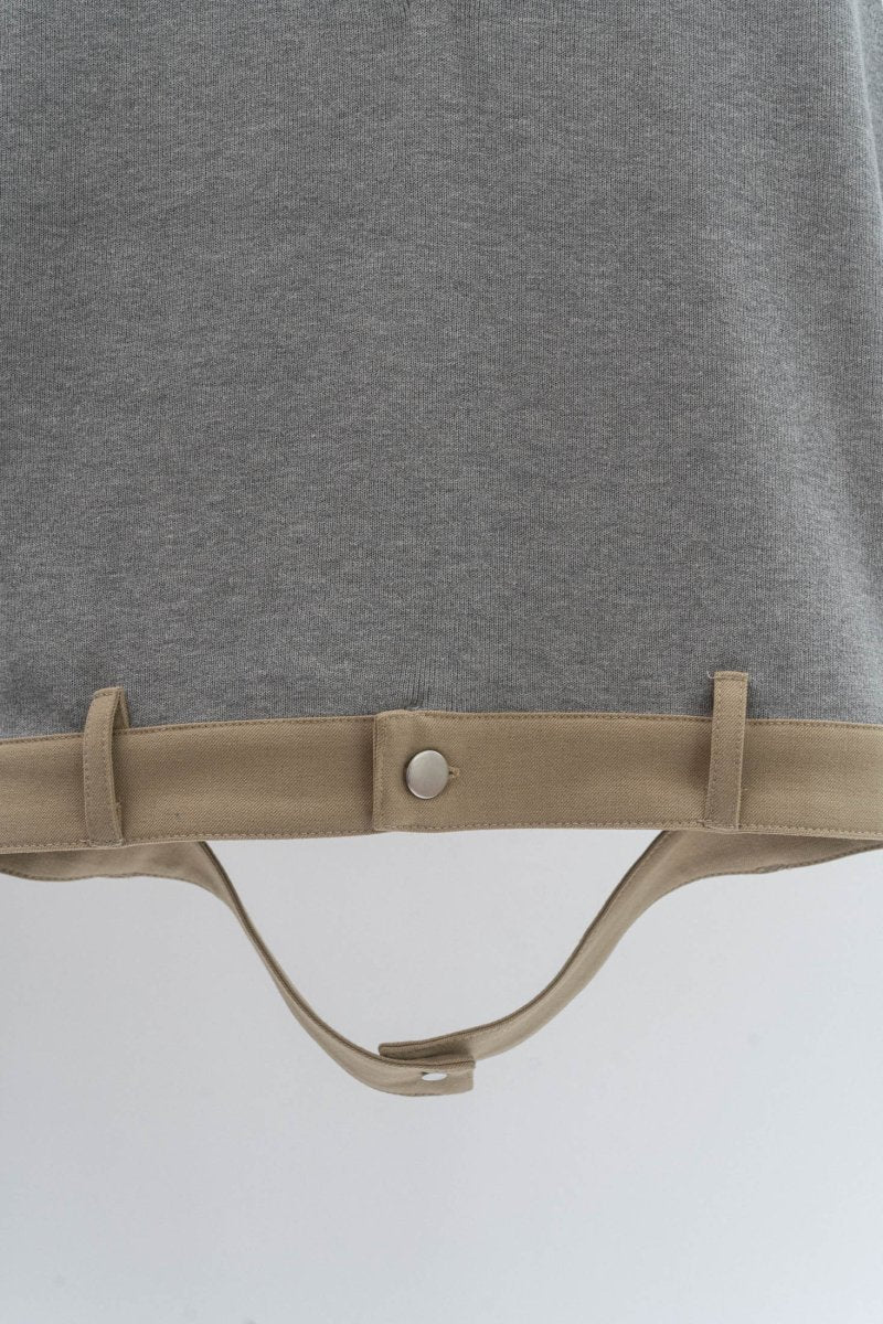 half zip knit tank top/2color - KNUTH MARF