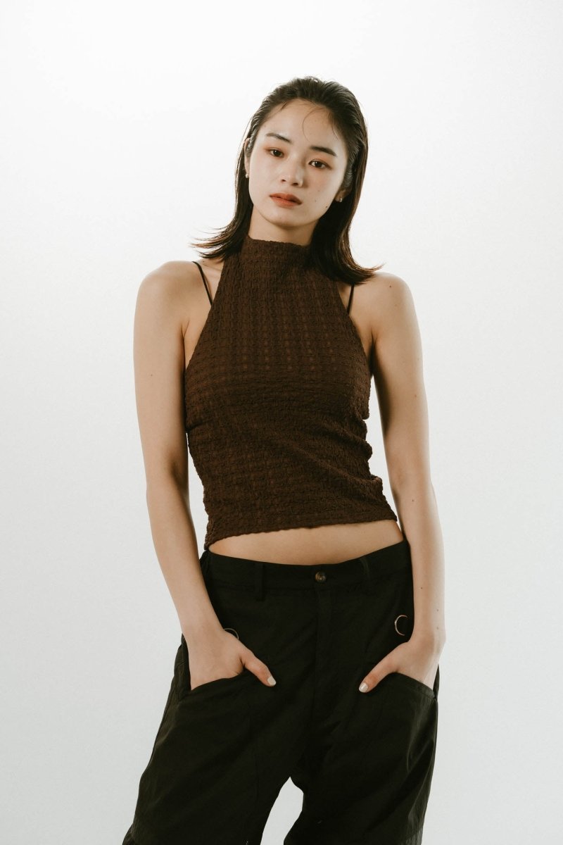 halter neck tops/3color - KNUTH MARF