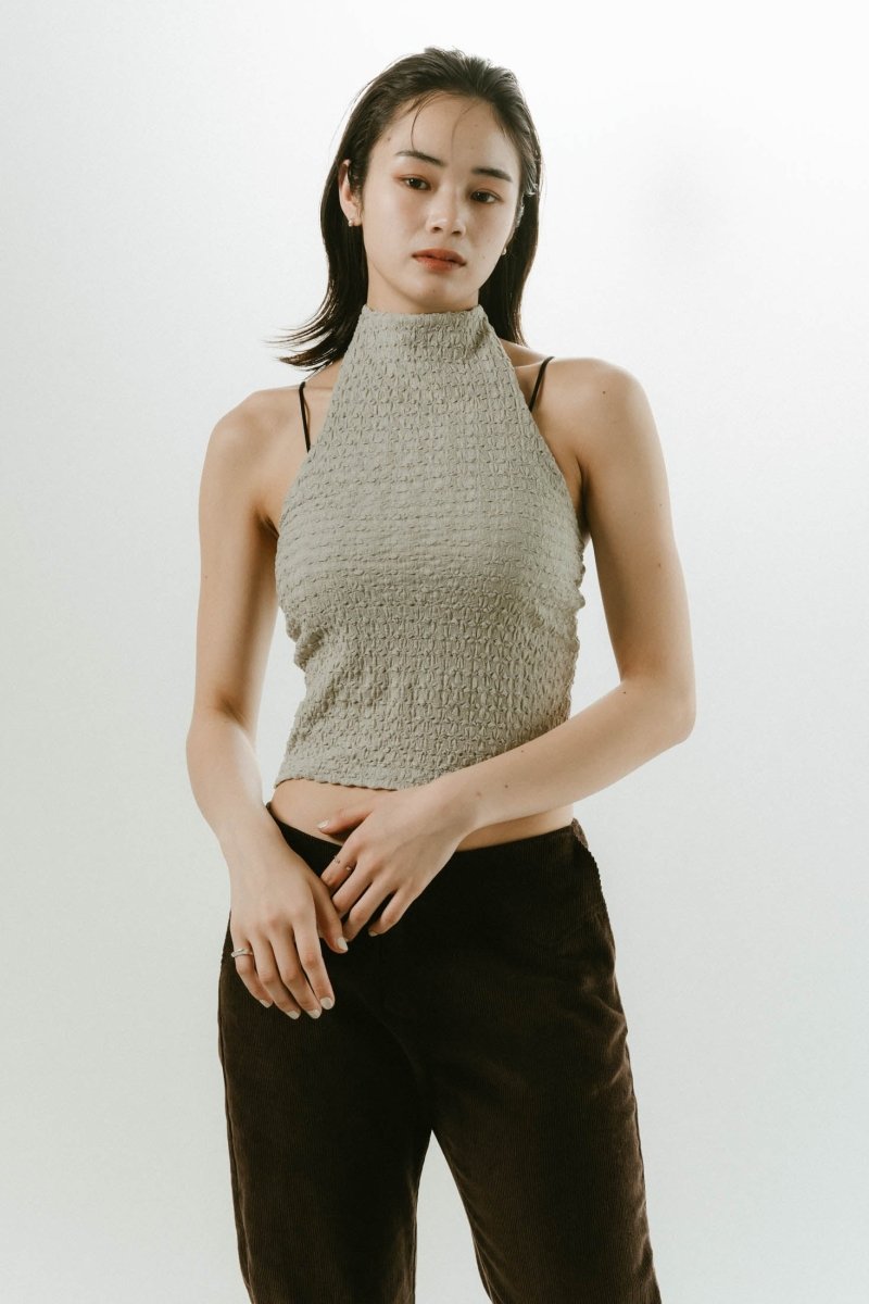 halter neck tops/3color - KNUTH MARF