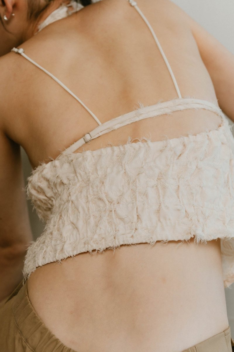 halter neck tops/ivory - KNUTH MARF