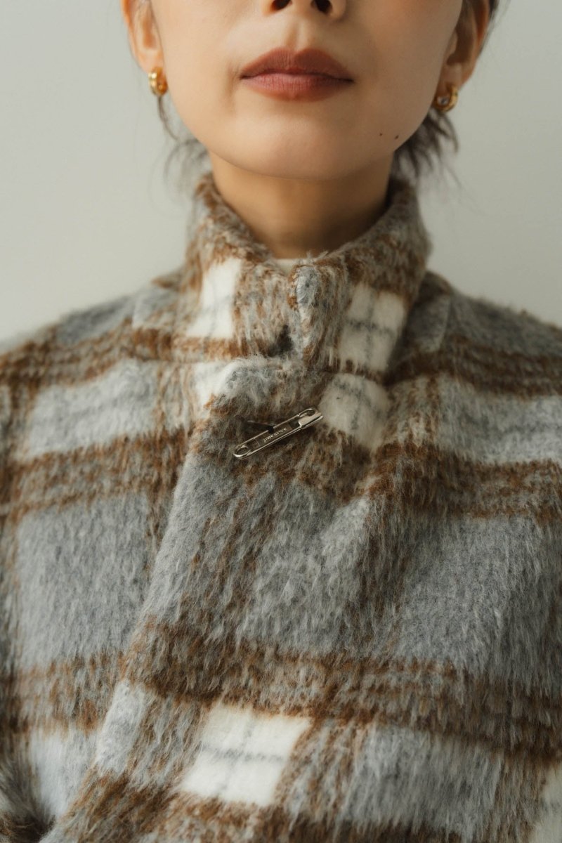 - high - end - 2way jacket outer(unisex)/graycheck - KNUTH MARF
