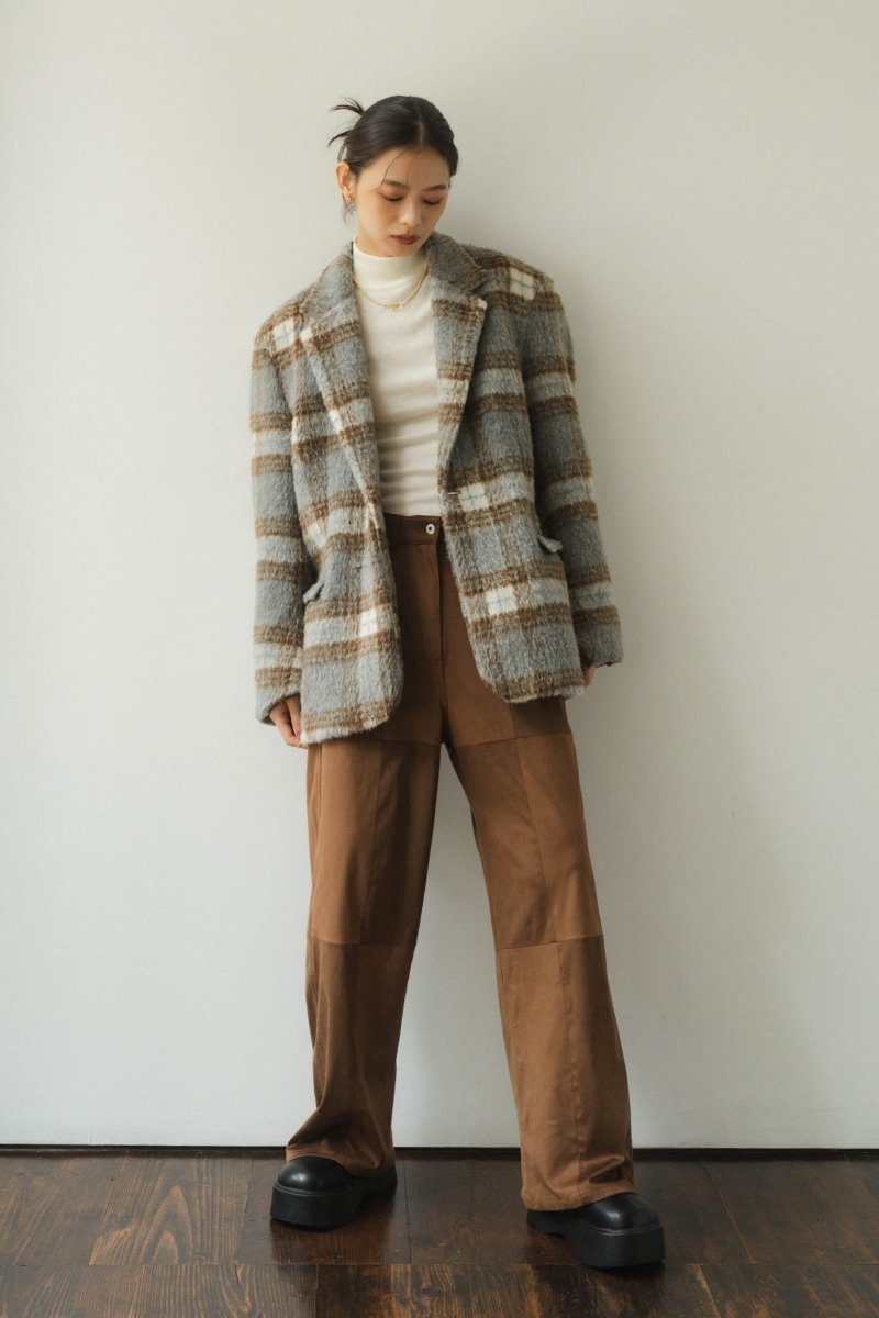 - high - end - 2way jacket outer(unisex)/graycheck - KNUTH MARF