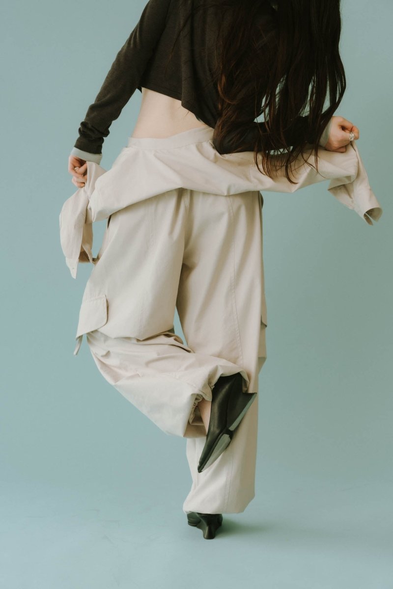 - high - end - collarless jumpsuit/2color - KNUTH MARF