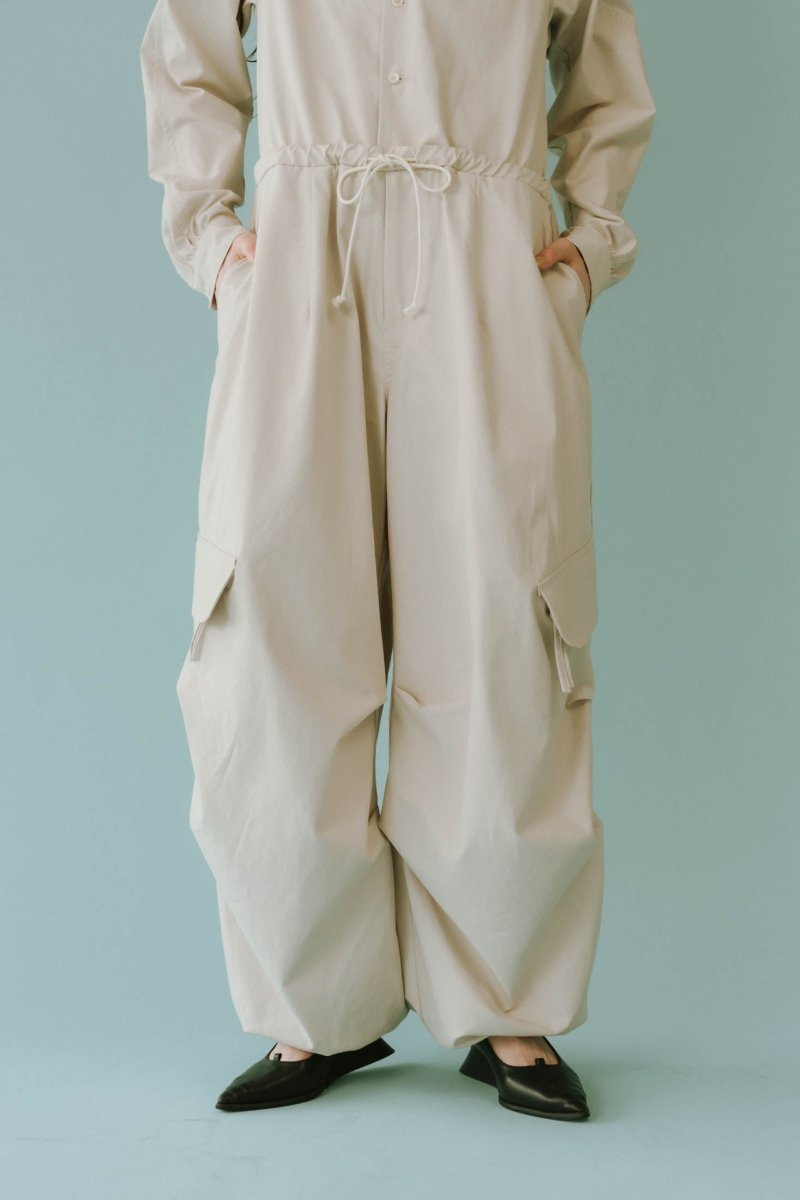 - high - end - collarless jumpsuit/2color - KNUTH MARF