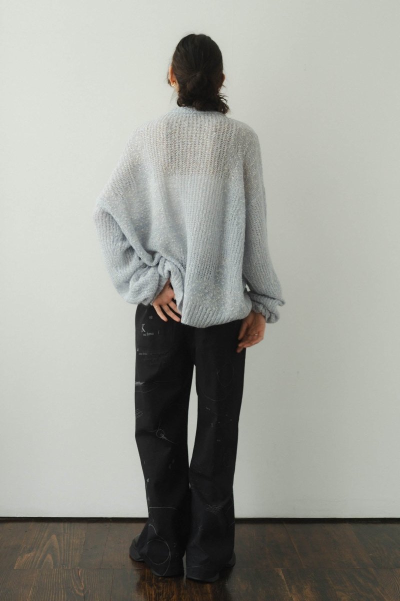 jaguard sheer knit/lightblue - KNUTH MARF