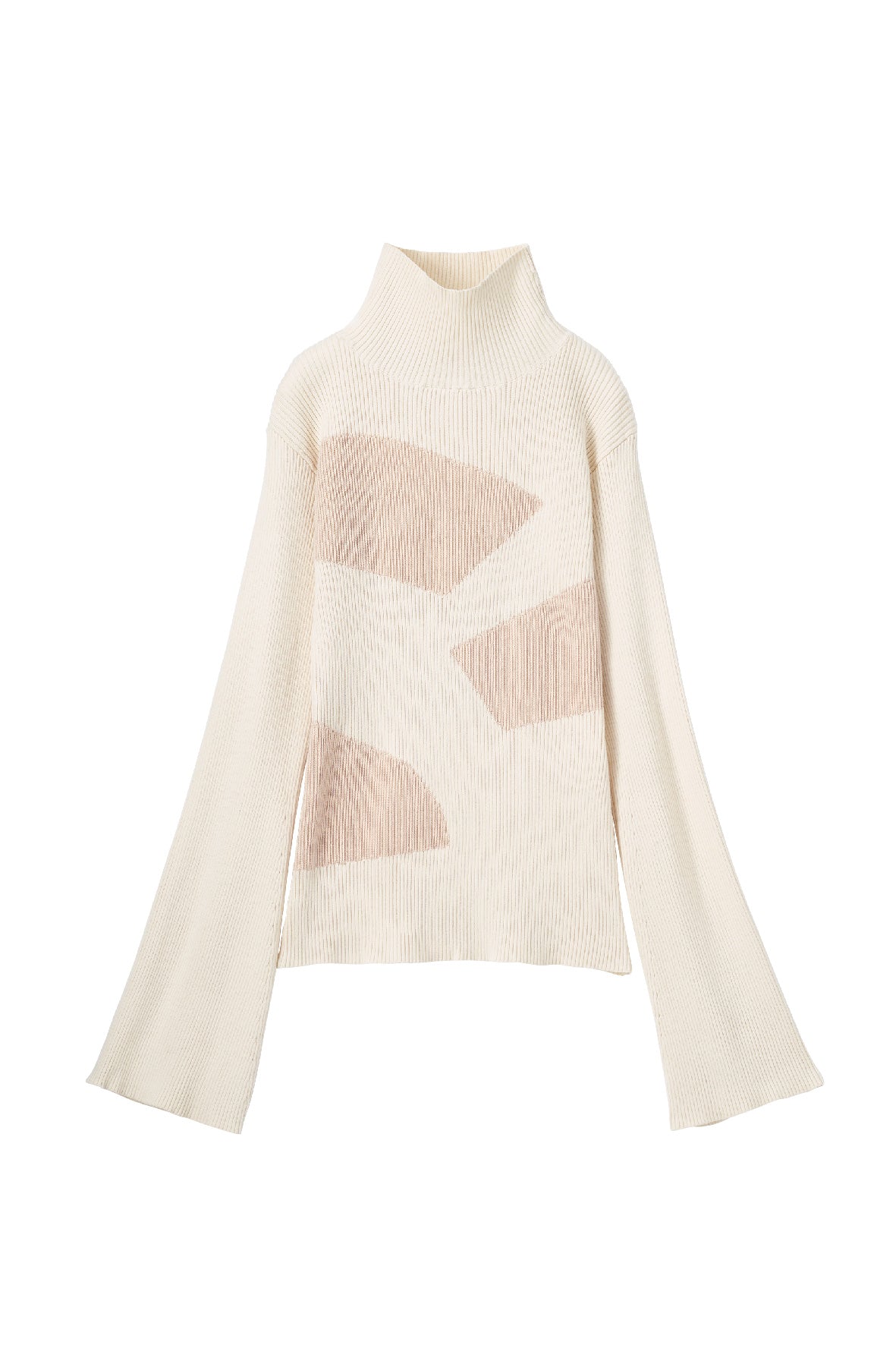 wide sleeve high neck knit/4color