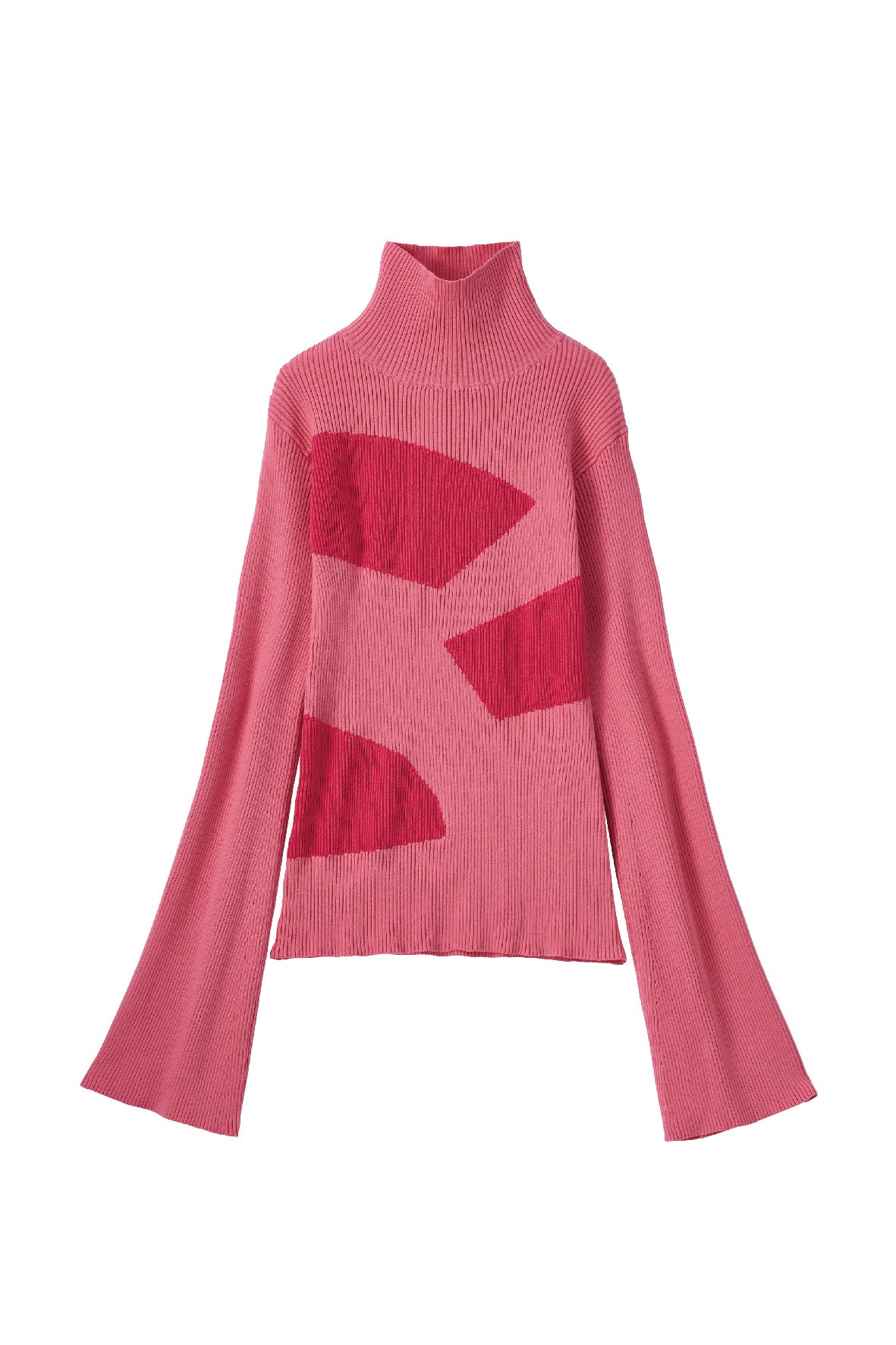 wide sleeve high neck knit/4color