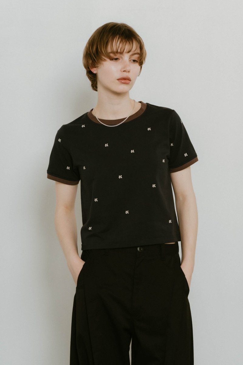 K motif mini T shirt/2color - KNUTH MARF