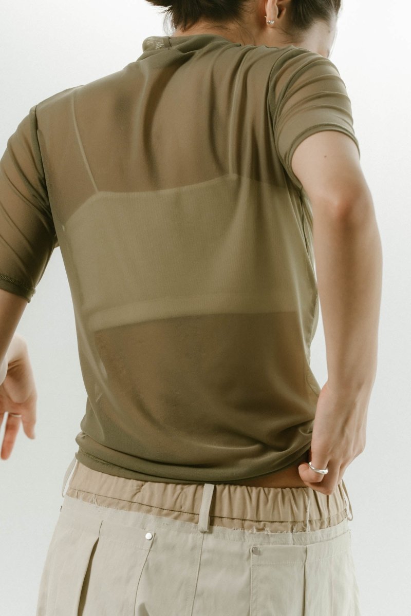 K motif sheer tops/3color - KNUTH MARF