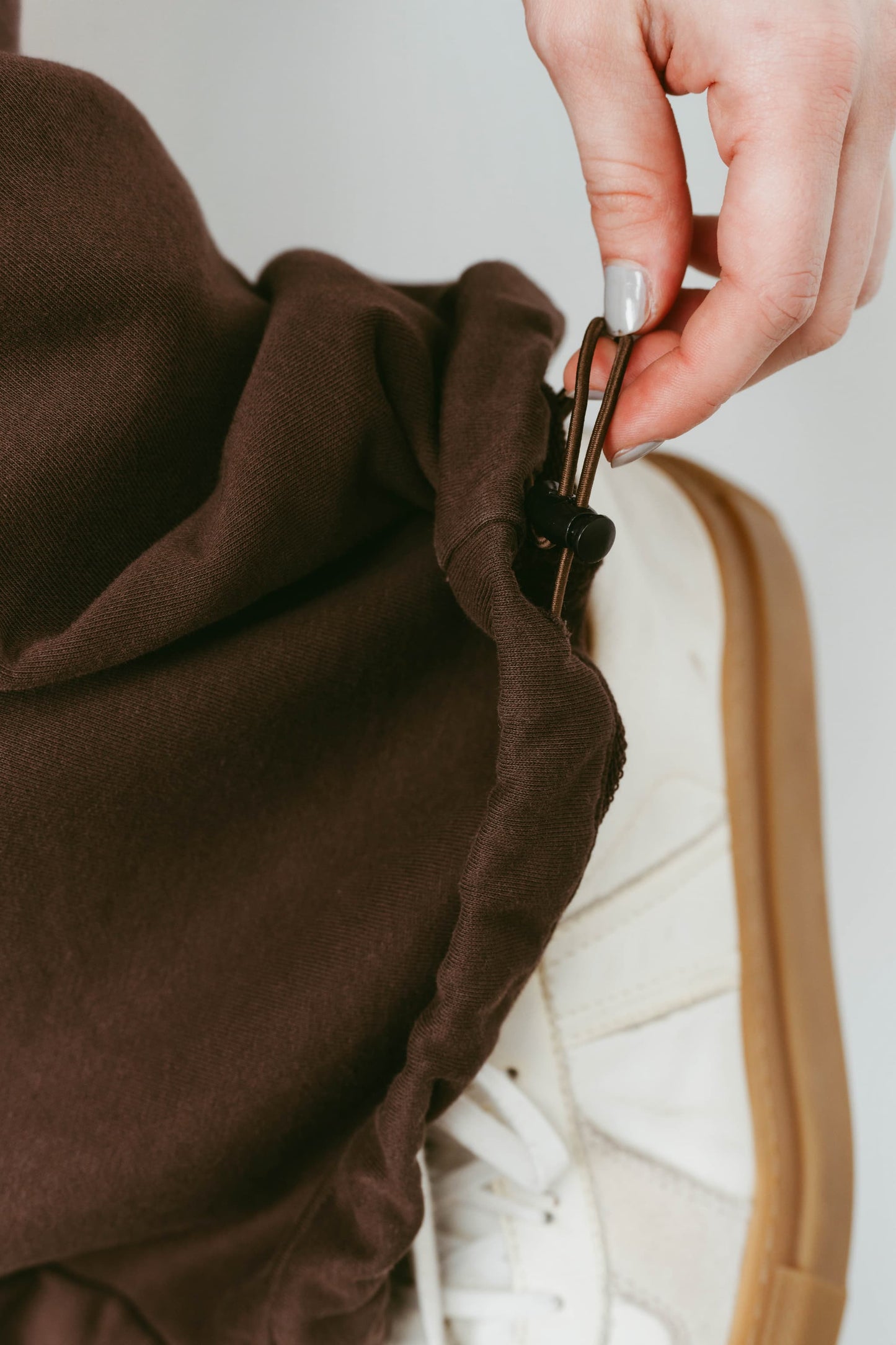double-layer sweatpants(unisex)/brown
