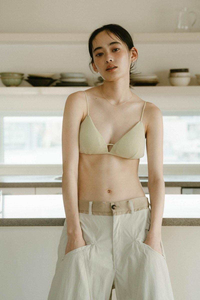 knit triangle bra/3color - KNUTH MARF