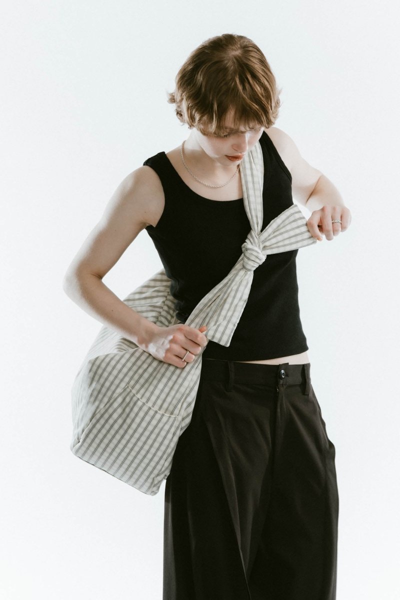 label checkered shirts bag/2color - KNUTH MARF