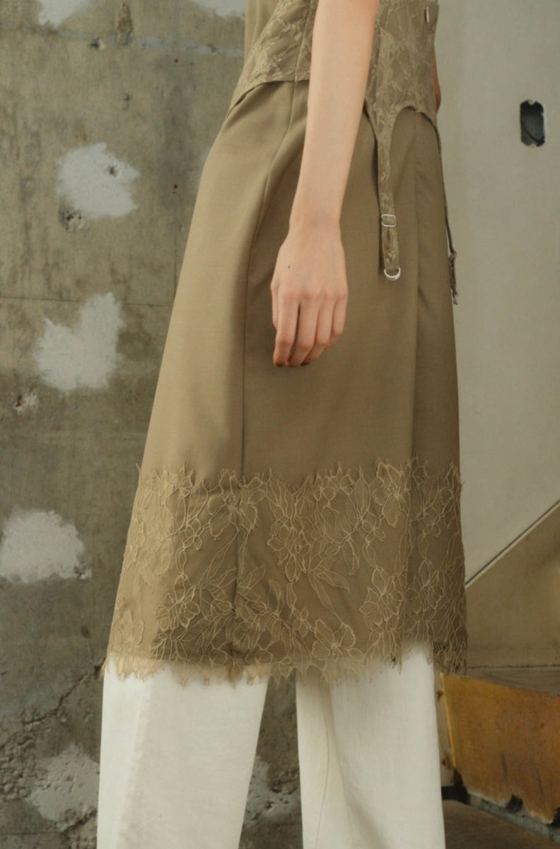 lace docking one piece/2color - KNUTH MARF