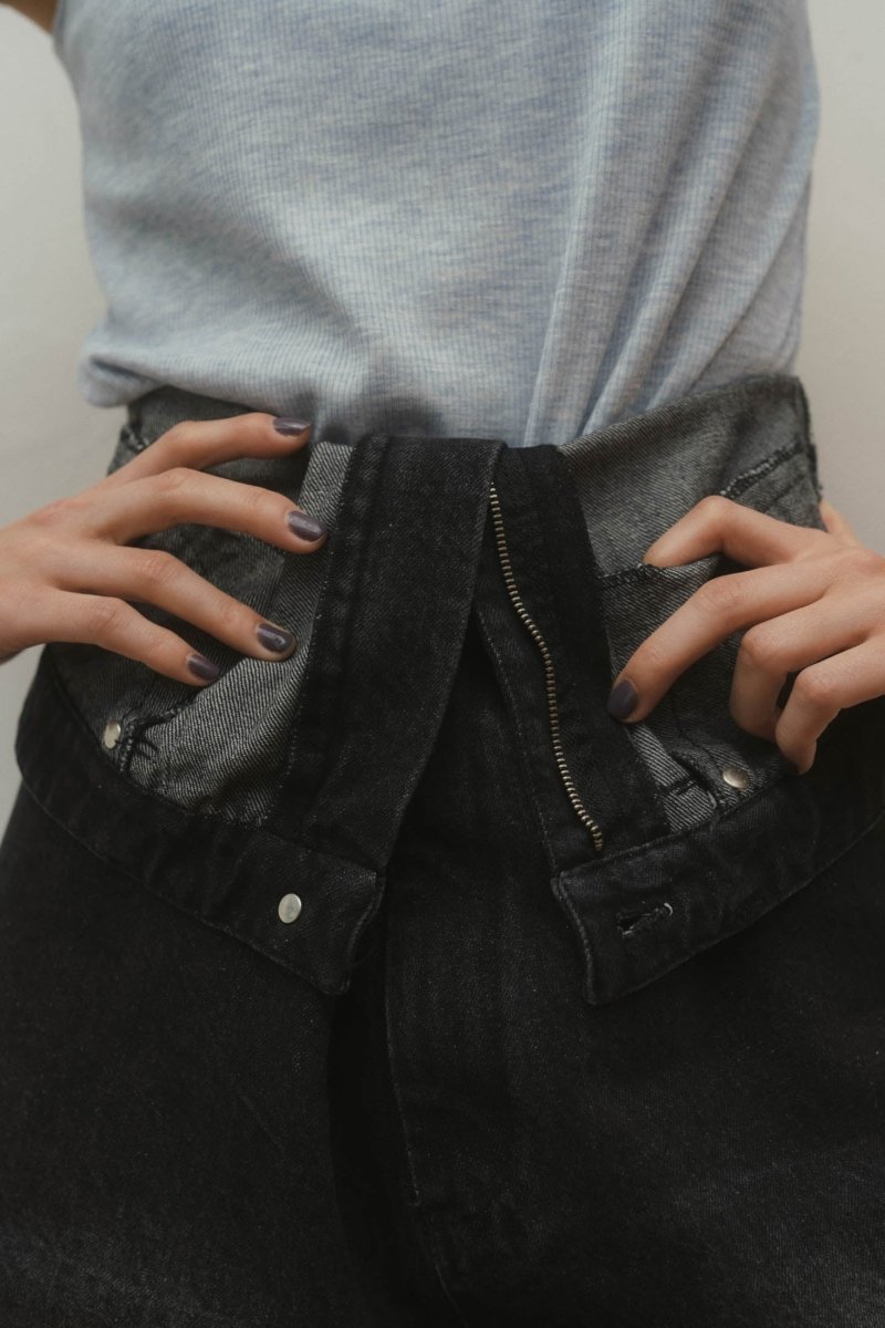 lace up all in one/denimblack - KNUTH MARF