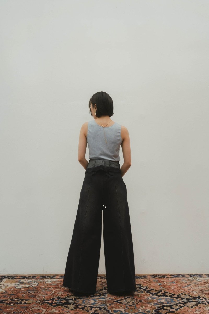 lace up all in one/denimblack - KNUTH MARF