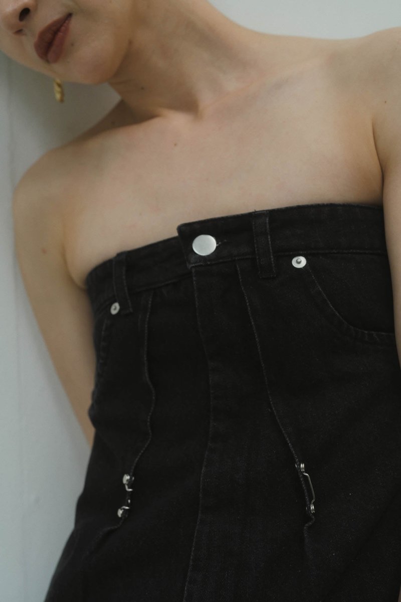 lace up all in one/denimblack - KNUTH MARF