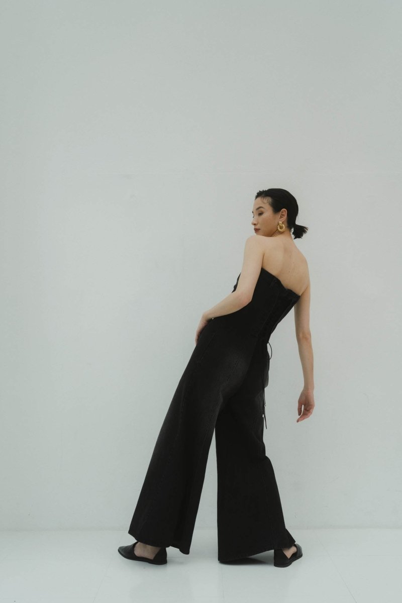 lace up all in one/denimblack - KNUTH MARF