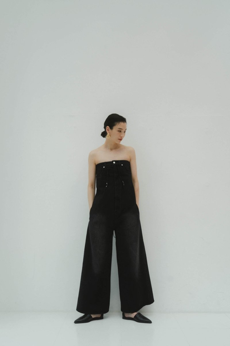 lace up all in one/denimblack - KNUTH MARF