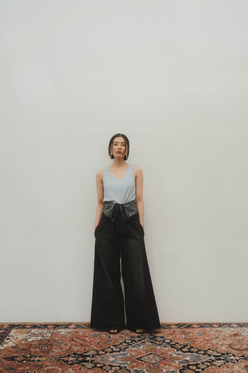 lace up all in one/denimblack - KNUTH MARF
