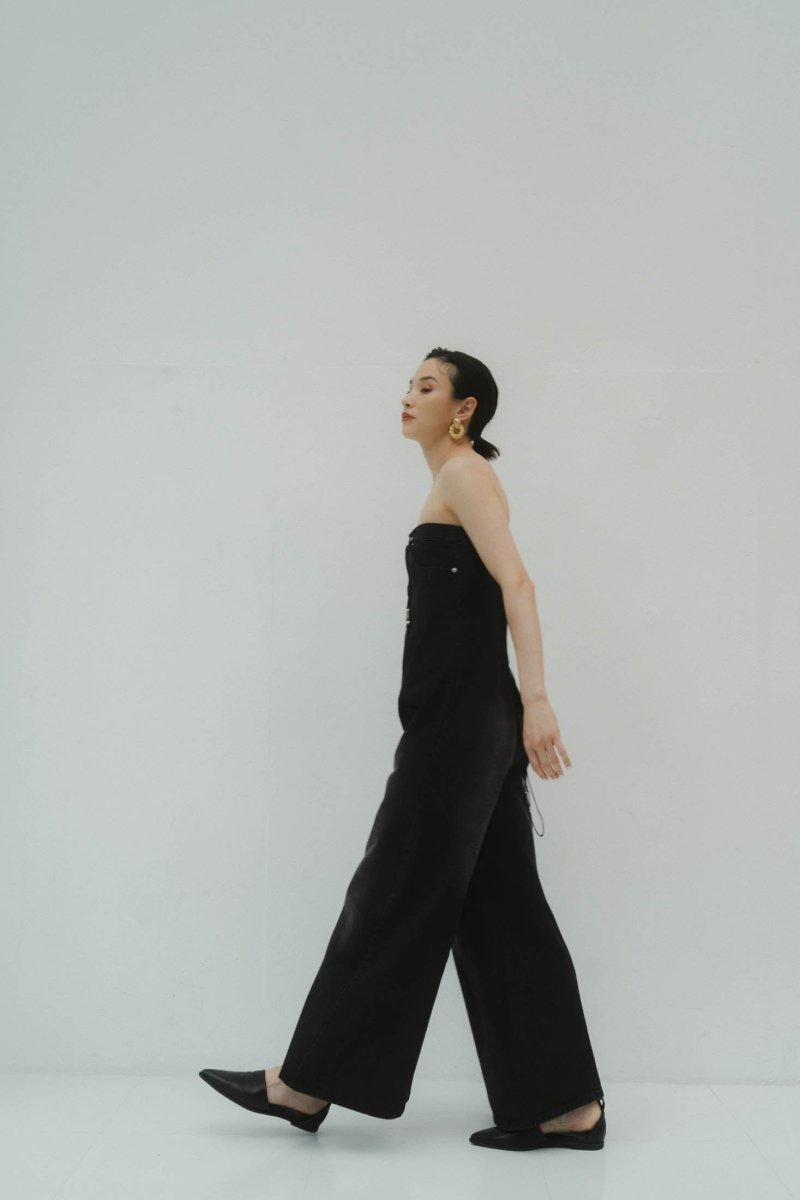 lace up all in one/denimblack - KNUTH MARF