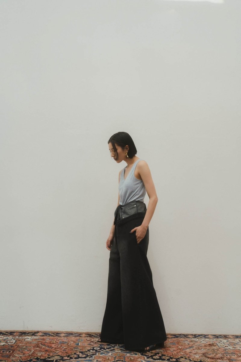lace up all in one/denimblack - KNUTH MARF