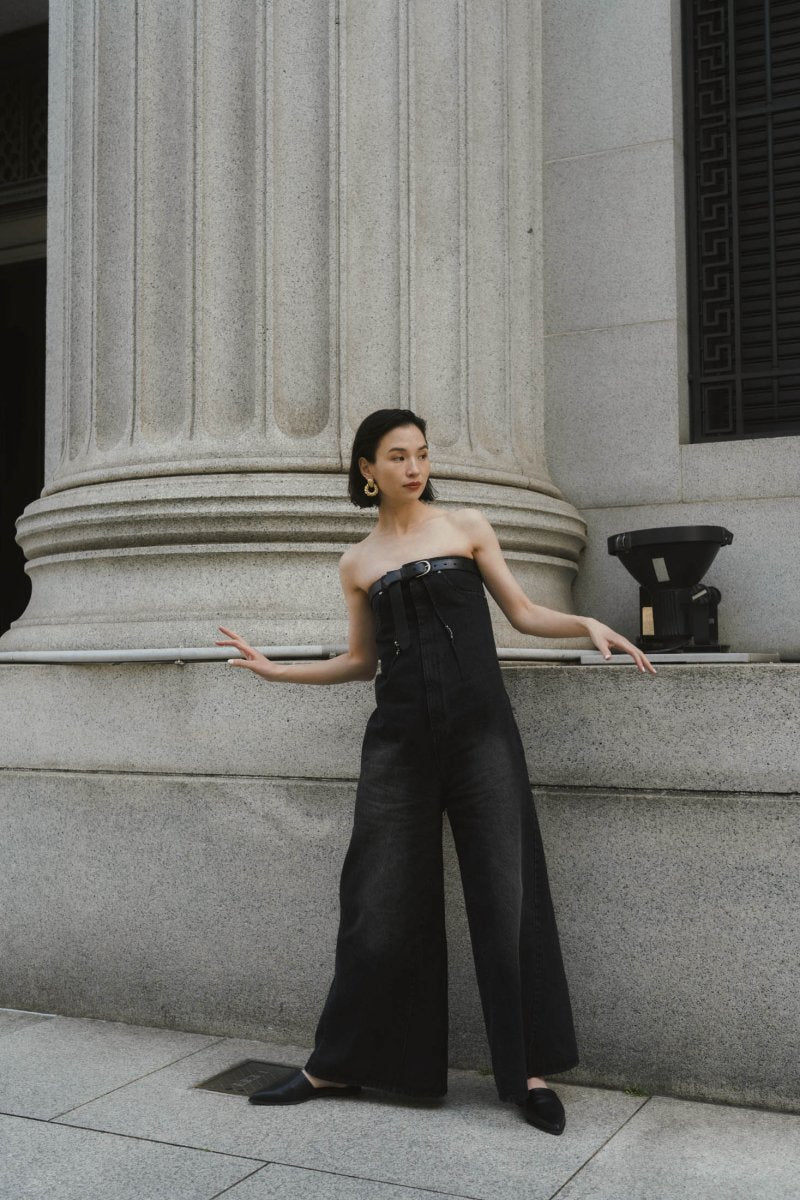 lace up all in one/denimblack - KNUTH MARF