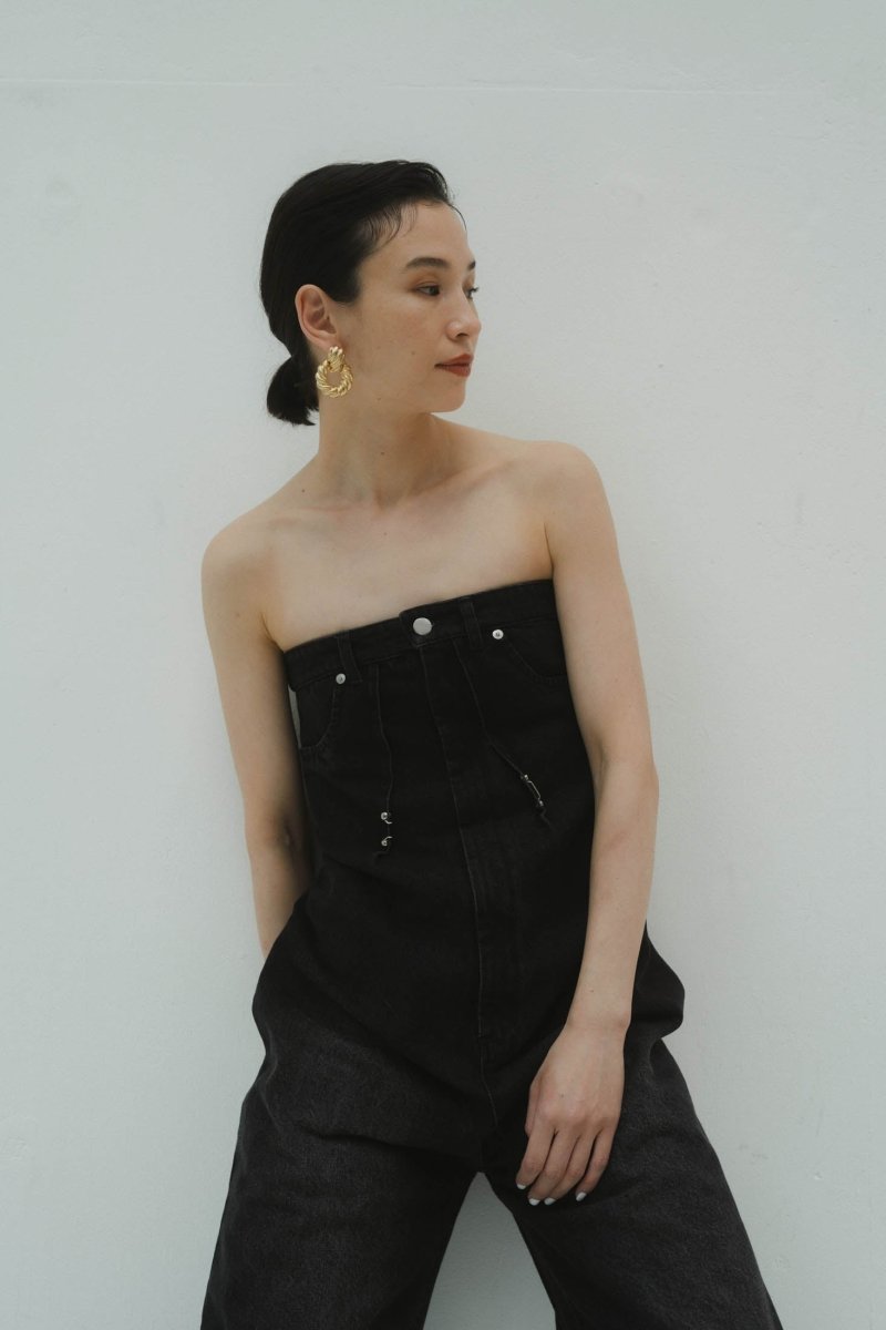 lace up all in one/denimblack - KNUTH MARF